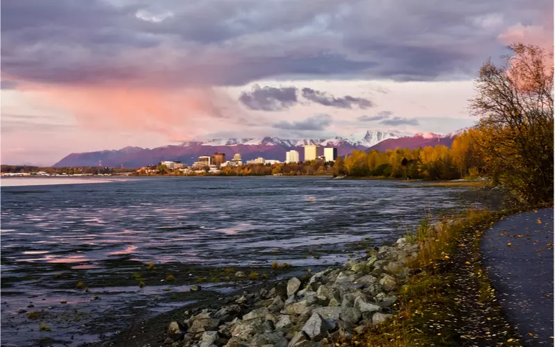 Fall-Sunset-Over-Anchorage-Alaska
