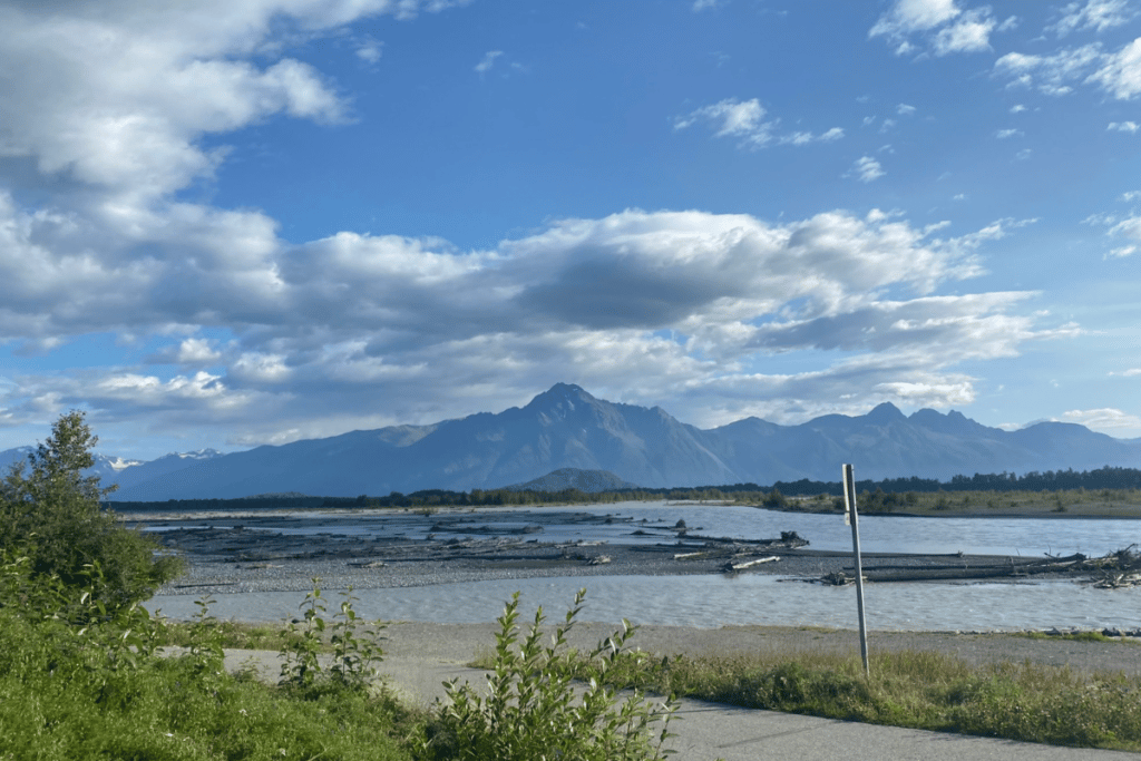 Old Glenn Highway Bike Path in Alaska