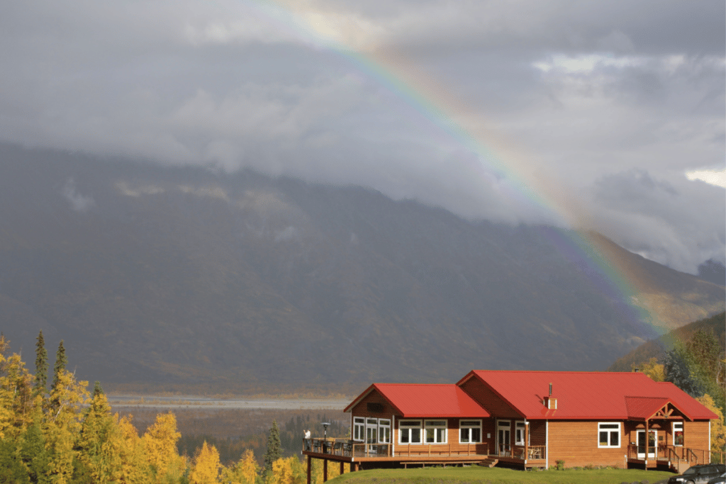 Rainbow Over Knik River Lodge