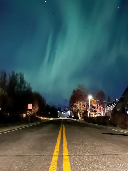 Aurora Seen Over Anchorage - Lacee Johnson