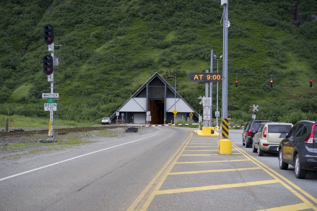 Tunnel Entrance To Whittier Alaska