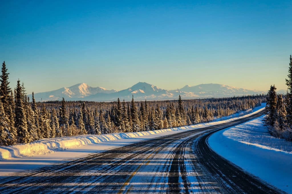 Beautiful drive in Alaska in February - Photo Brian E Reed