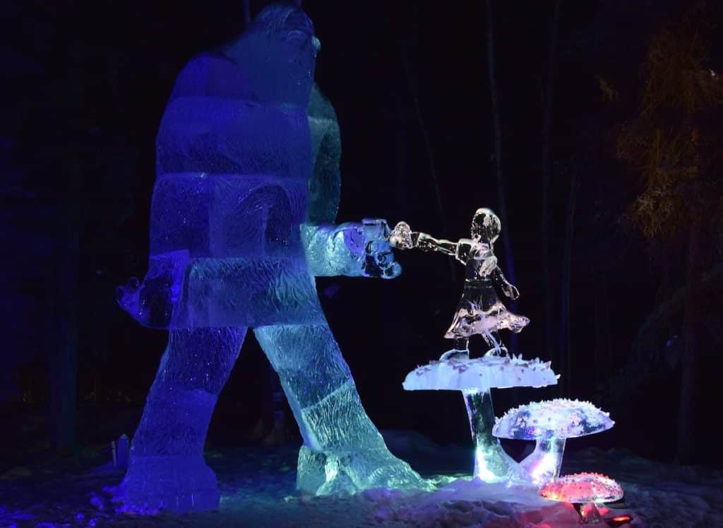 Ice sculptures from World Ice Art Championship - Photo Lotze Art & Design