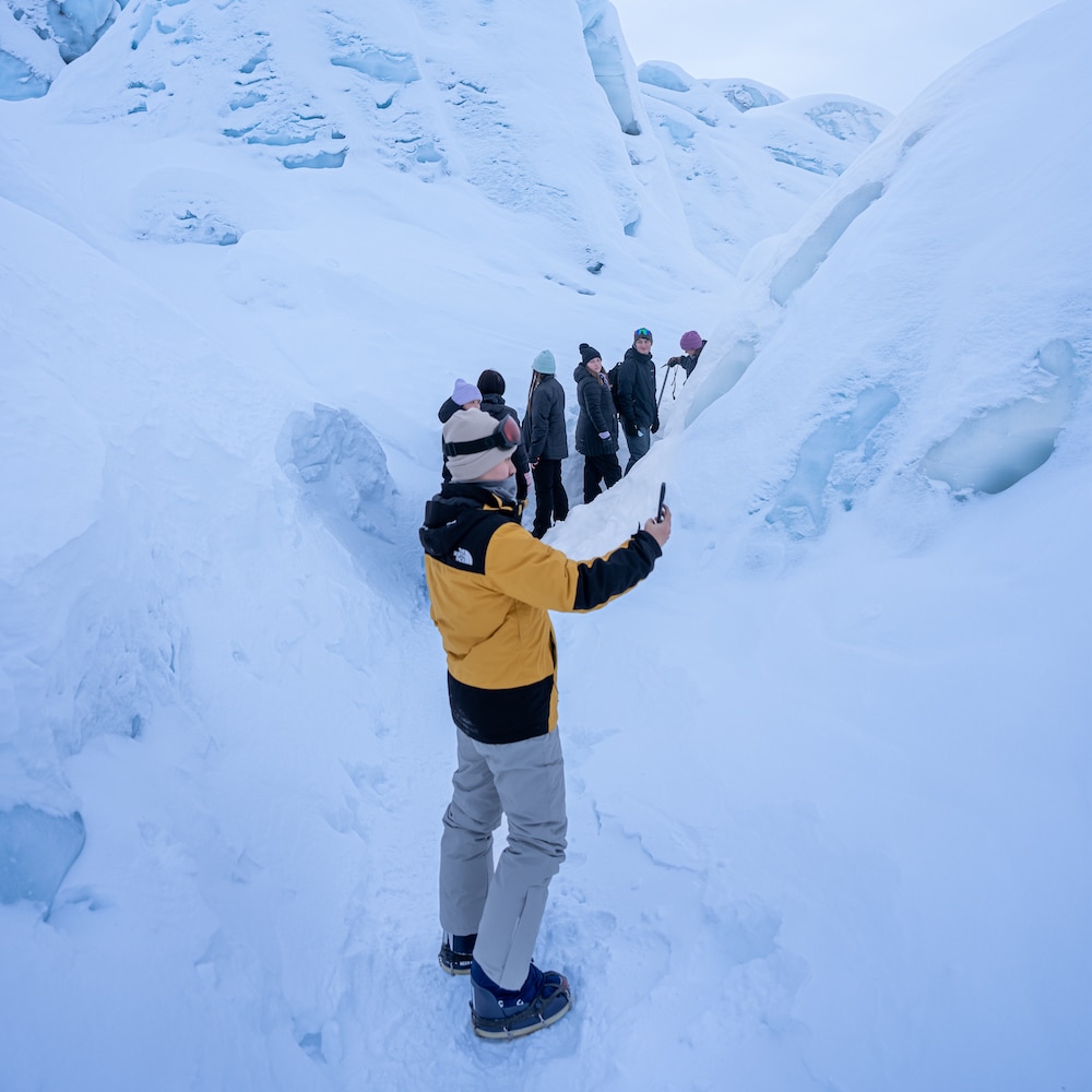 Taking A Selfie On The Matanuska Glacier