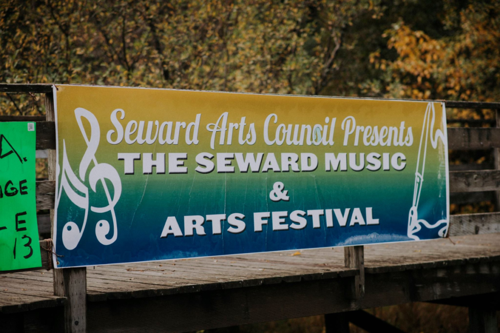 The Seward Music and Arts Festival. Sign