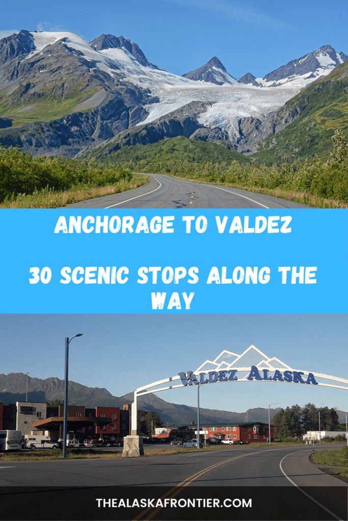 Driving from Anchorage to Valdez Alaska
