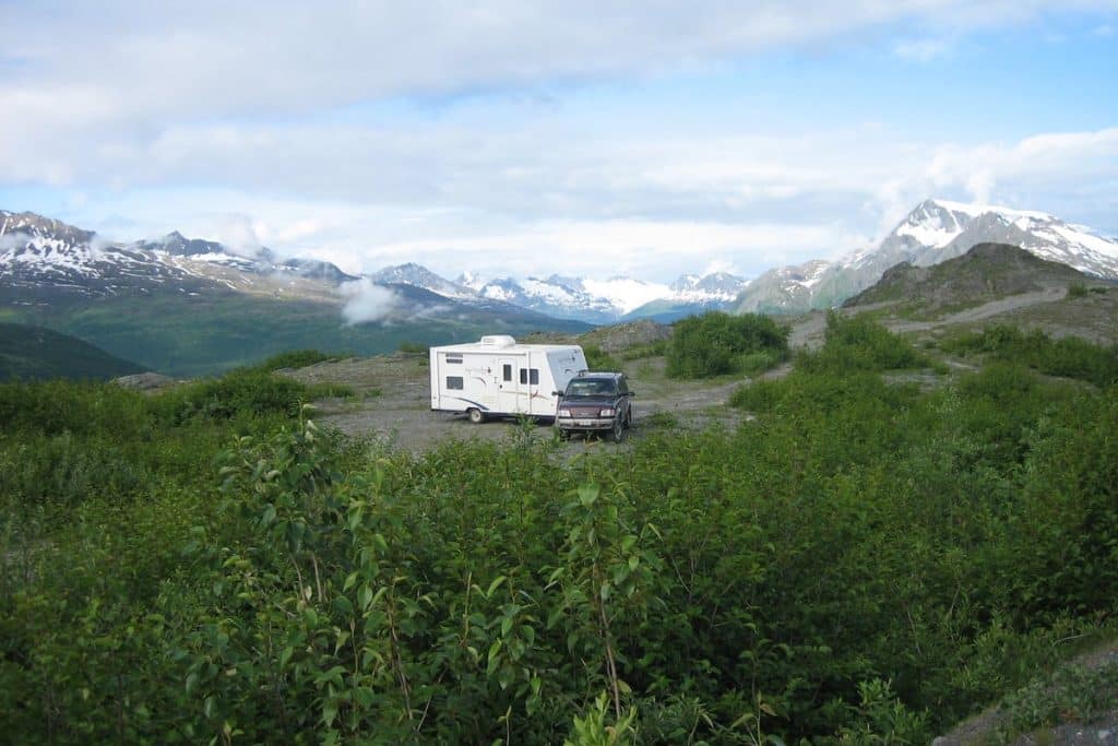 Free RV Camping North Of Valdez Alaska