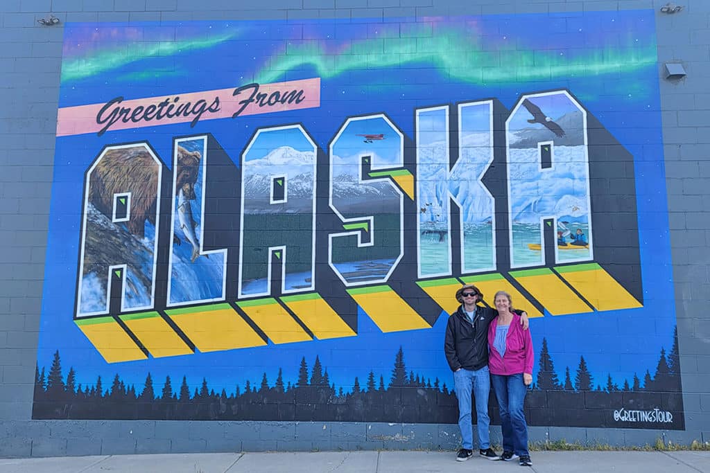 Greetings From Alaska Mural In Anchorage