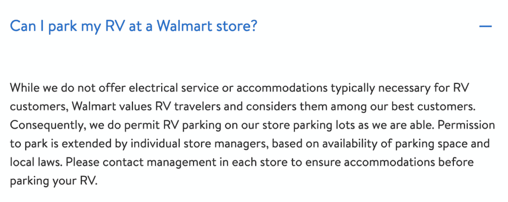 Parking An RV At Walmart For Free Camping Overnight Stays