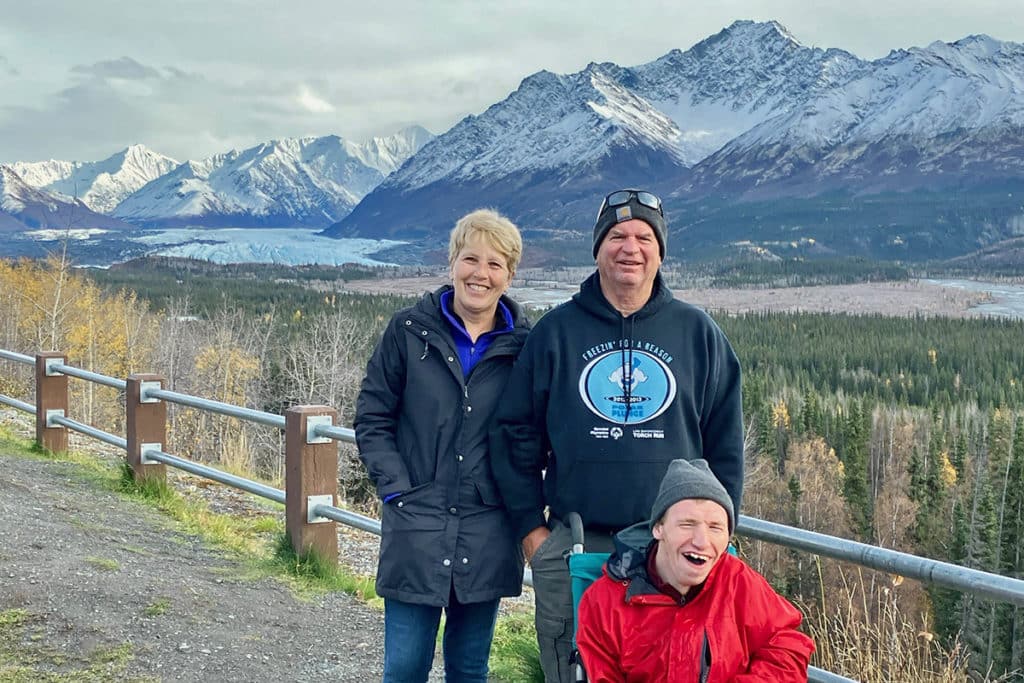 Stopping To View The Matanuska Glacier On The Way From Anchorage To Valdez
