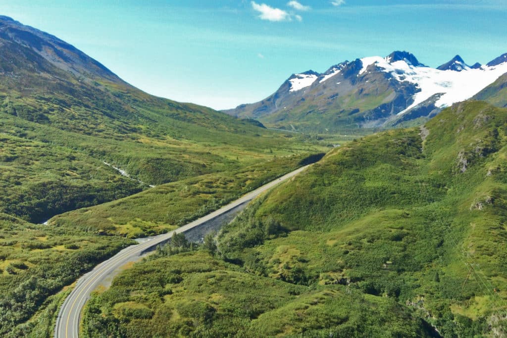 Thompson Pass can be seen on your drive to Valdez Alaska