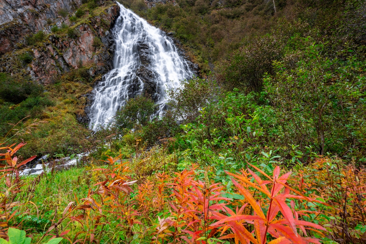 Horsetail Falls Mile 79 Valdez Side Fall Colors
