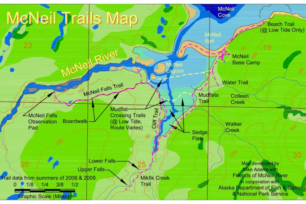 McNeil River Trail Map